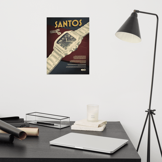 Póster 30x40 Santos - Cultura de Relojes