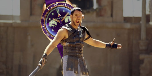 Russel Crowe y su William Wood morado - Cultura de Relojes