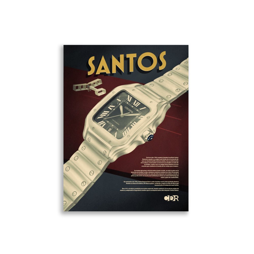 Póster 30x40 Santos - Cultura de Relojes