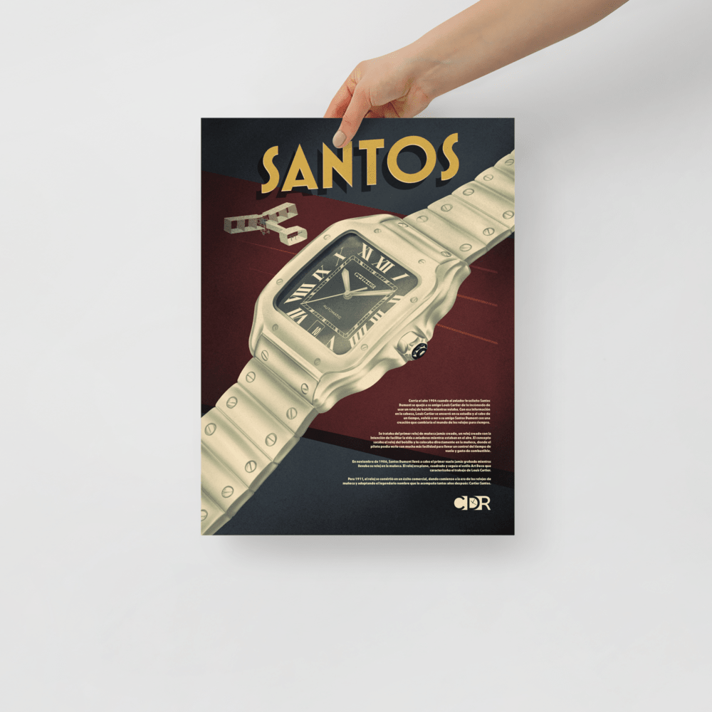 Póster 30x40 Santos - Cultura de Relojes