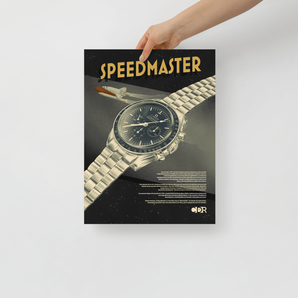 Póster 30x40 Speedmaster - Cultura de Relojes