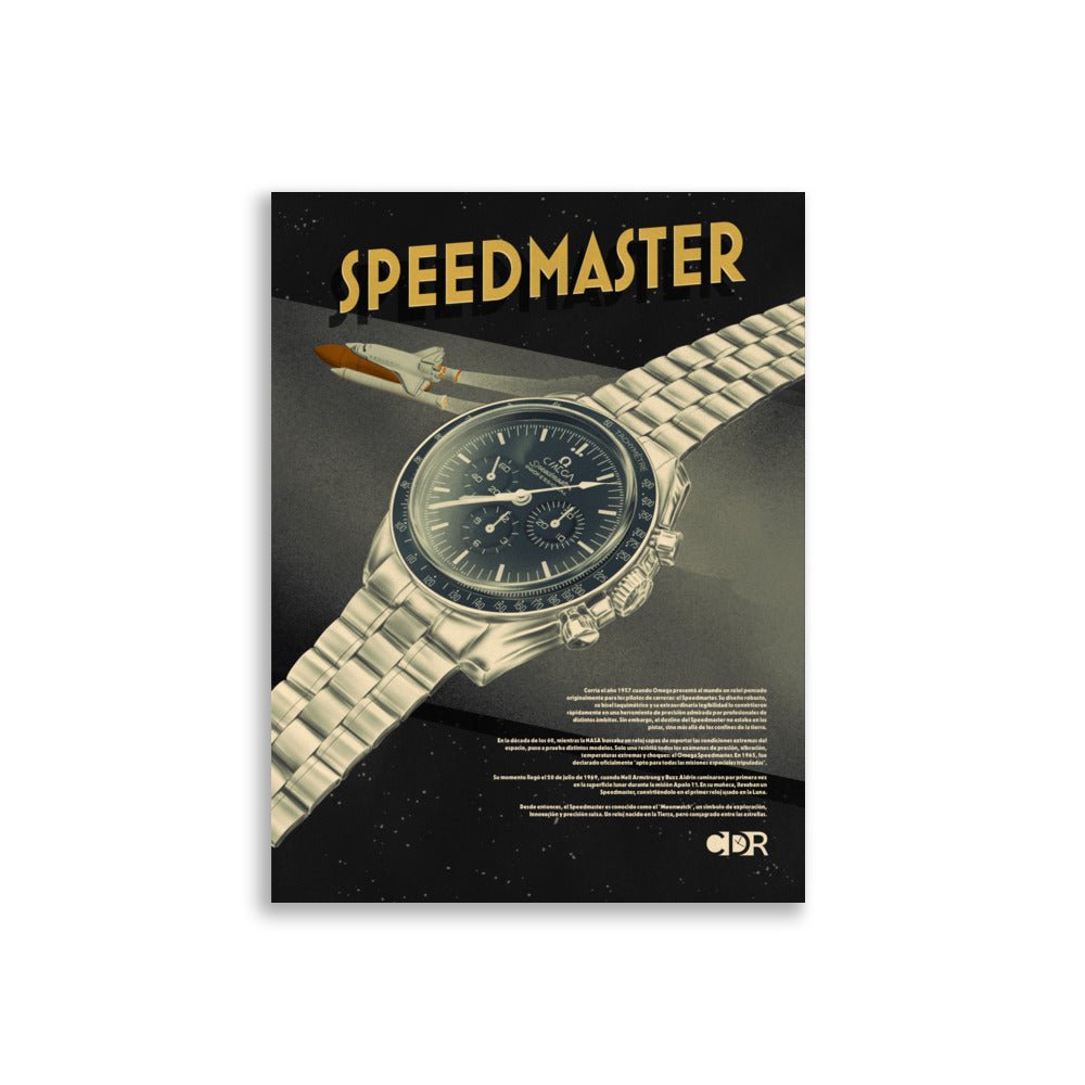 Póster 30x40 Speedmaster - Cultura de Relojes