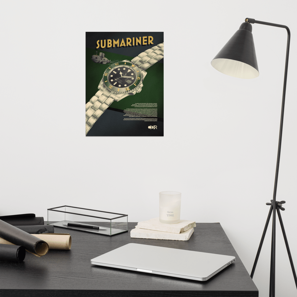 Póster 30x40 Submariner - Cultura de Relojes