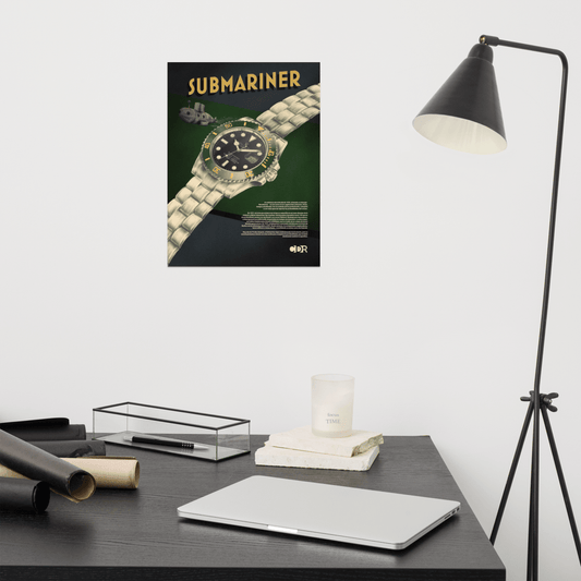 Póster 30x40 Submariner - Cultura de Relojes
