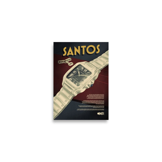 Póster SANTOS A2 - Cultura de Relojes